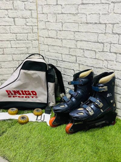Лот: 18456335. Фото: 1. Роликовые коньки Amigo sport ABEC-5... Роликовые коньки, скейтборды, самокаты