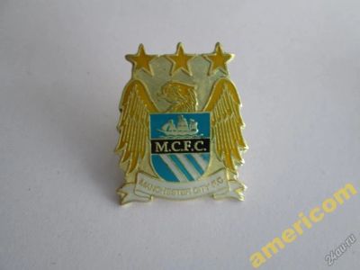 Лот: 5831670. Фото: 1. Знак Manchester City F.C - UEFA... Другое (значки, медали, жетоны)