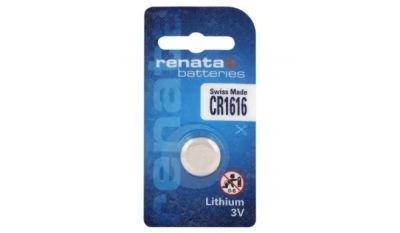 Лот: 22380433. Фото: 1. Батарейка CR1616 Renata 1шт... Батарейки, аккумуляторы, элементы питания