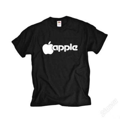 Лот: 910433. Фото: 1. Футболка с логотипом Apple. Другое (мужская одежда)