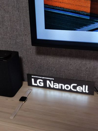 Лот: 19012316. Фото: 1. табличка светящаяся - LG NanoCell... Лампочки