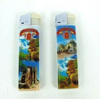 Лот: 10551663. Фото: 1. Зажигалка Красноярск В 815 двухсторонняя. Сувенирные мелочи