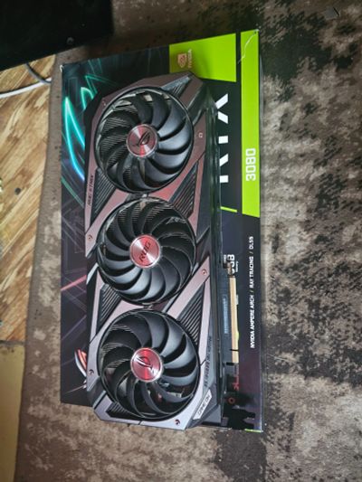 Лот: 25438467. Фото: 1. Asus rog strix RTX 3080. Видеокарты