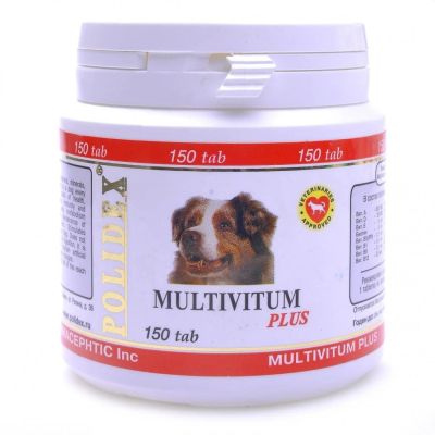 Лот: 11575191. Фото: 1. Витамины Polidex Multivitum plus... Косметика для животных