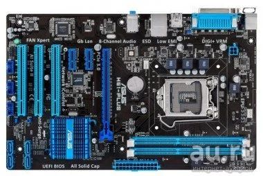 Лот: 18287177. Фото: 1. ASUS H61-PLUS. Материнские платы
