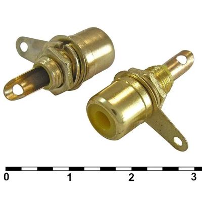 Лот: 20238490. Фото: 1. Разъем RCA, гнездо, корпусной... Разъёмы