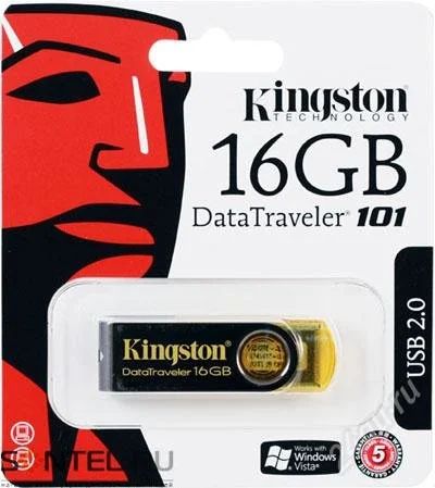Лот: 1315785. Фото: 1. USB-FLASH 16GB Kingston 101. USB-флеш карты