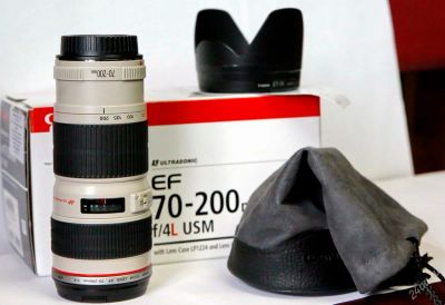 Лот: 4416985. Фото: 1. Обьектив Canon EF 70-200mm F/4L... Объективы