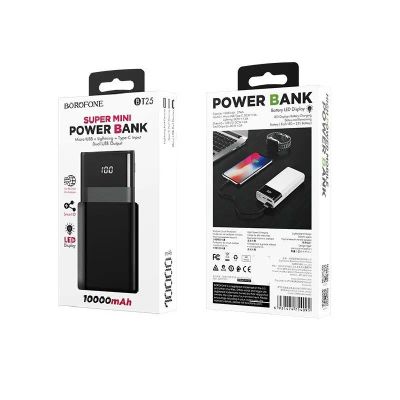 Лот: 22150670. Фото: 1. Power Bank BOROFONE BT25 10000mAh... Внешние, портативные аккумуляторы для смартфонов (Power bank)