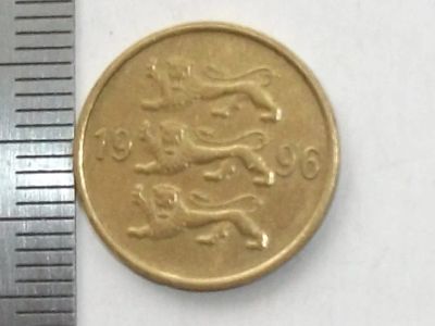 Лот: 9483011. Фото: 1. Монета 10 сенти Эстония 1996 львы... Страны СНГ и Балтии