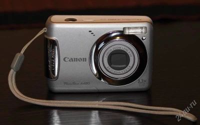 Лот: 2153639. Фото: 1. Canon PowerShot A480 (серебристый... Цифровые компактные