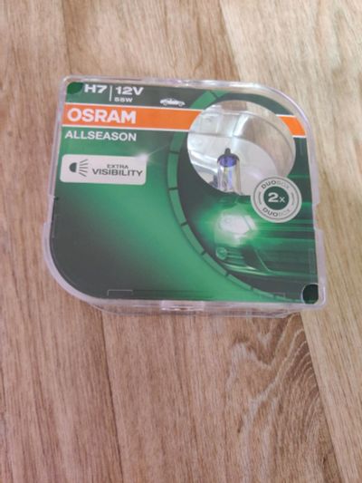 Лот: 19113625. Фото: 1. Лампы Osram Allseason H7. Оптика и освещение