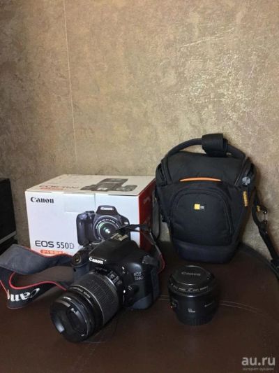 Лот: 9980598. Фото: 1. Canon EOS 550D KIT + Canon Lens... Цифровые зеркальные