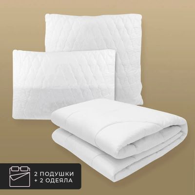 Лот: 22332016. Фото: 1. Набор 2 одеяла + 2 подушки Eucalyptus... Одеяла, подушки