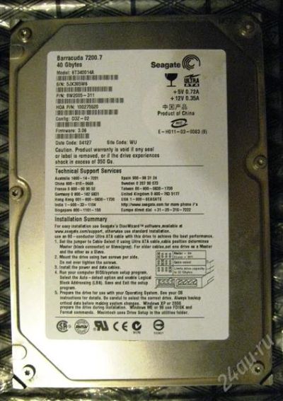 Лот: 2205413. Фото: 1. HDD 40 Gb IDE Seagate Barracuda... Жёсткие диски (HDD)