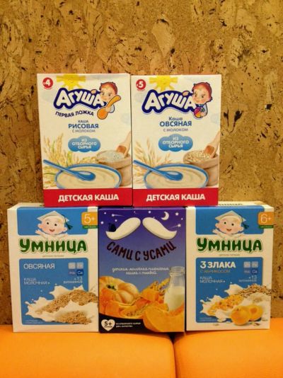 Лот: 7050877. Фото: 1. Каши "Умница", Агуша. Детское питание