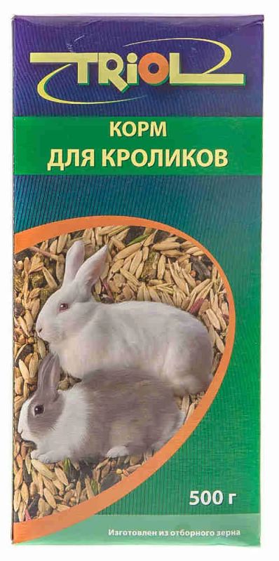 Лот: 11168816. Фото: 1. Корм Triol для кроликов, 500 г... Корма