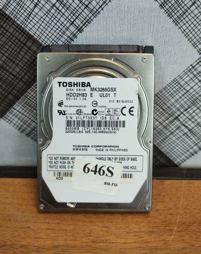 Лот: 19393045. Фото: 1. Жесткий диск SATA-II 2,5 Toshiba... Жёсткие диски (HDD)