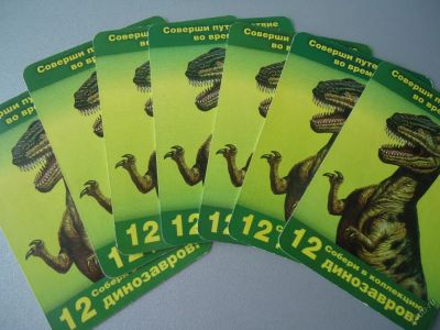 Лот: 5925025. Фото: 1. карточки динозавры. Детские настольные игры