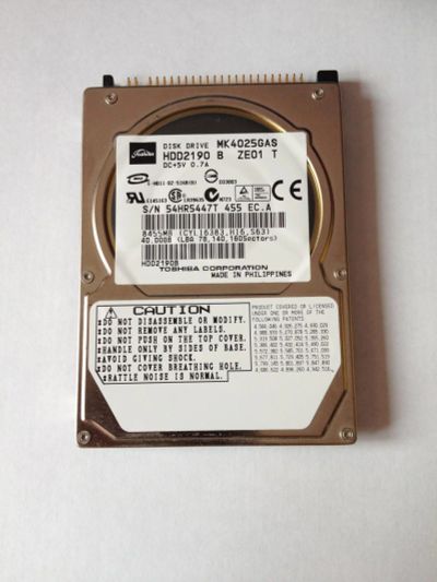 Лот: 6954927. Фото: 1. HDD toshiba 40Gb 3.5". Жёсткие диски (HDD)