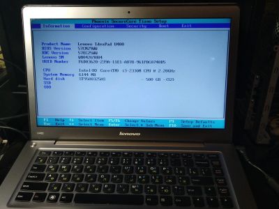 Лот: 16870272. Фото: 1. Ультрабук Lenovo IdeaPad U400... Ноутбуки