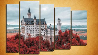 Лот: 8217364. Фото: 1. Модульная картина Замок 90см на... Произведения