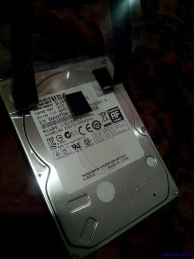 Лот: 11112613. Фото: 1. Жёсткий диск Toshiba 500гб. Жёсткие диски (HDD)