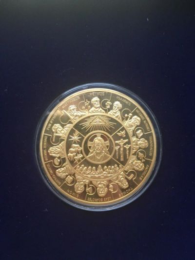 Лот: 10912388. Фото: 1. Золотая монета 12 Апостолов, 5... Африка