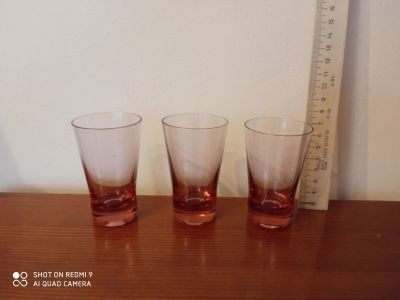 Лот: 19035882. Фото: 1. Рюмки стопки цветное стекло целые... Рюмки, стопки