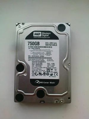 Лот: 4061978. Фото: 1. Жесткий диск 750GB Western Digital... Жёсткие диски (HDD)