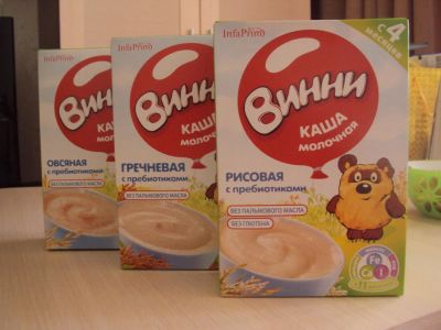 Лот: 9843268. Фото: 1. Каши молочные Винни. Детское питание