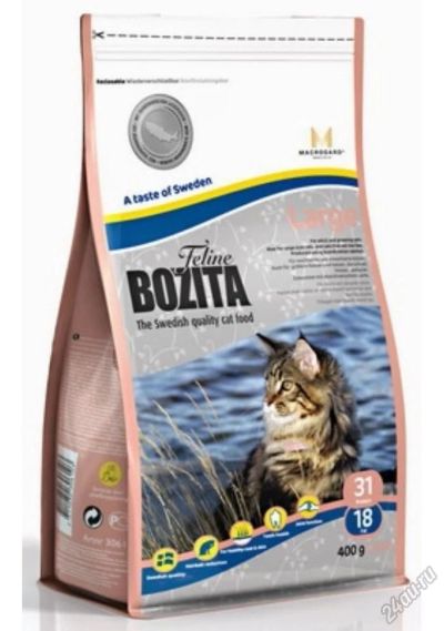 Лот: 5561309. Фото: 1. Корм Bozita Feline Large для кошек... Корма