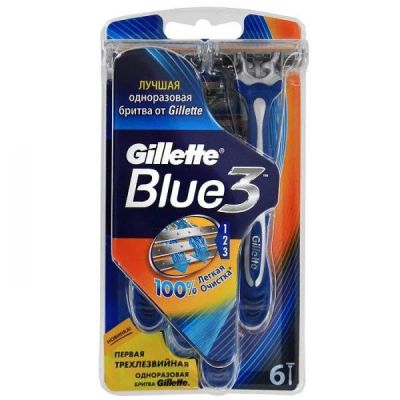 Лот: 11376397. Фото: 1. Gillette Blue 3 Станок для бритья... Уход за лицом 