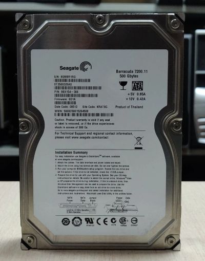Лот: 19386681. Фото: 1. HDD 500 Гб, Sata, 7200 об/мин... Жёсткие диски (HDD)