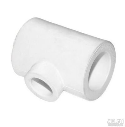 Лот: 15820583. Фото: 1. Тройник пер PP-R Ду 40*25*40 бел. Фитинги, подводка
