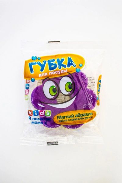Лот: 14507863. Фото: 1. Губка для посуды Kids арт. AAA10798... Инвентарь для уборки
