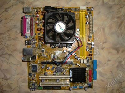 Лот: 651347. Фото: 1. Asus M2N-MX SE PLUS+ проц Sempron... Материнские платы
