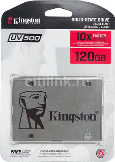 Лот: 12880677. Фото: 1. SSD накопитель Kingston suv500... SSD-накопители