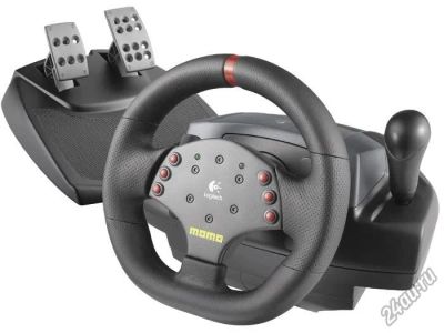 Лот: 4168526. Фото: 1. Руль с педалями для ПК Logitech... Рули, джойстики
