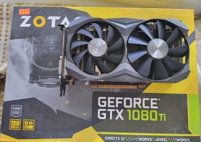 Лот: 19063510. Фото: 1. Видеокарта Geforce 1080Ti 11Gb. Видеокарты