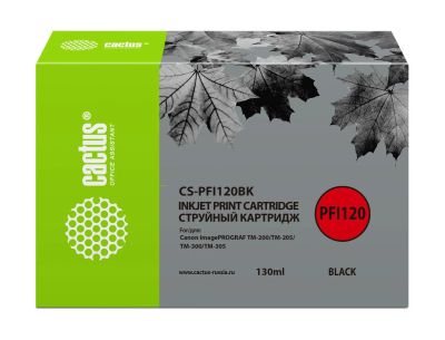 Лот: 24949582. Фото: 1. Картридж_струйный Cactus CS-PFI120BK... Картриджи, расходные материалы