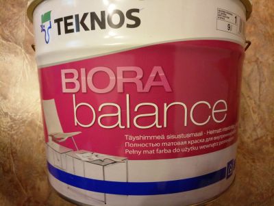 Лот: 11752421. Фото: 1. teknos biora balance 9 литров. Краски, лаки, растворитель