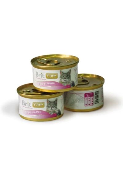 Лот: 5109713. Фото: 1. Корм Brit Care для кошек, консервы... Корма