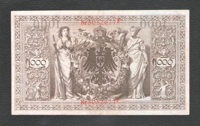 Лот: 17388595. Фото: 1. 1000 марок 1910 года. Германия... Германия и Австрия