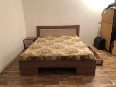 Лот: 17276843. Фото: 1. Кровать двуспальная с матрасом... Кровати