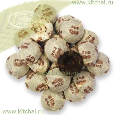 Лот: 4011246. Фото: 1. Шу Пуэр комковый (в индивидуальной... Чай, кофе, какао