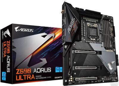 Лот: 18276437. Фото: 1. Материнская плата Gigabyte Z590... Материнские платы
