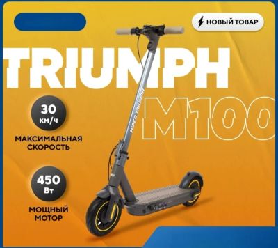Лот: 20598313. Фото: 1. электросамокат Triumph M100 450Вт... Электросамокаты, гироскутеры, сигвеи