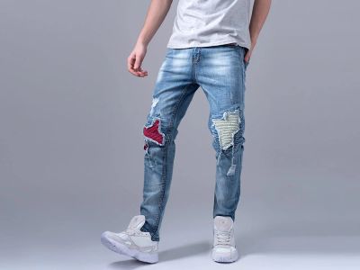 Лот: 12609232. Фото: 1. Джинсы Fashion Артикул: 12425. Брюки, джинсы, шорты