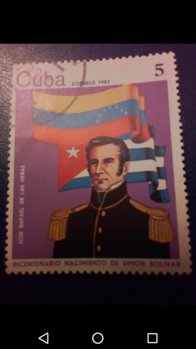 Лот: 20765793. Фото: 1. Куба 1983 г. Двухсотлетие со дня... Марки
